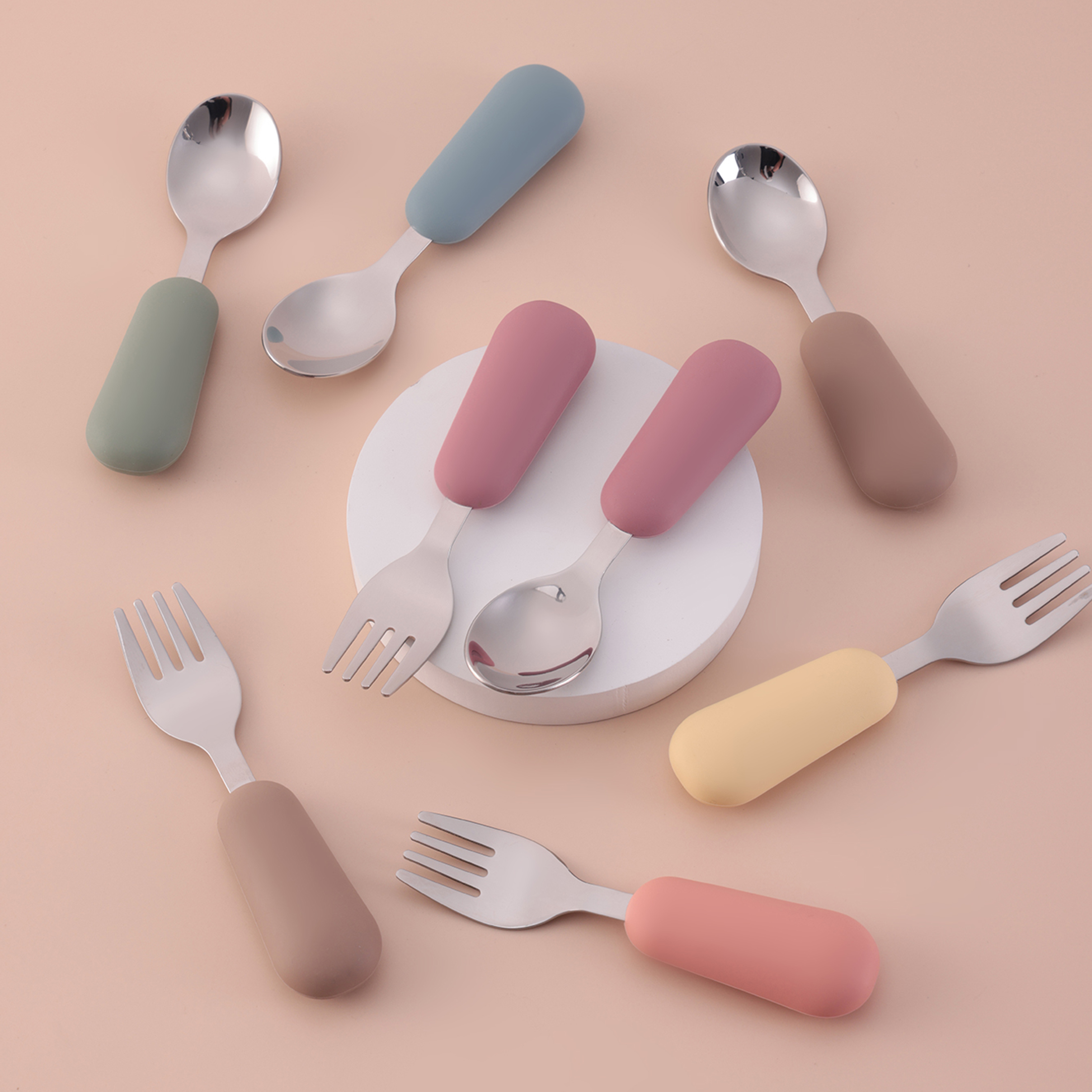 Toddler Fork and Spoon Set: Easy Mealtime Practice